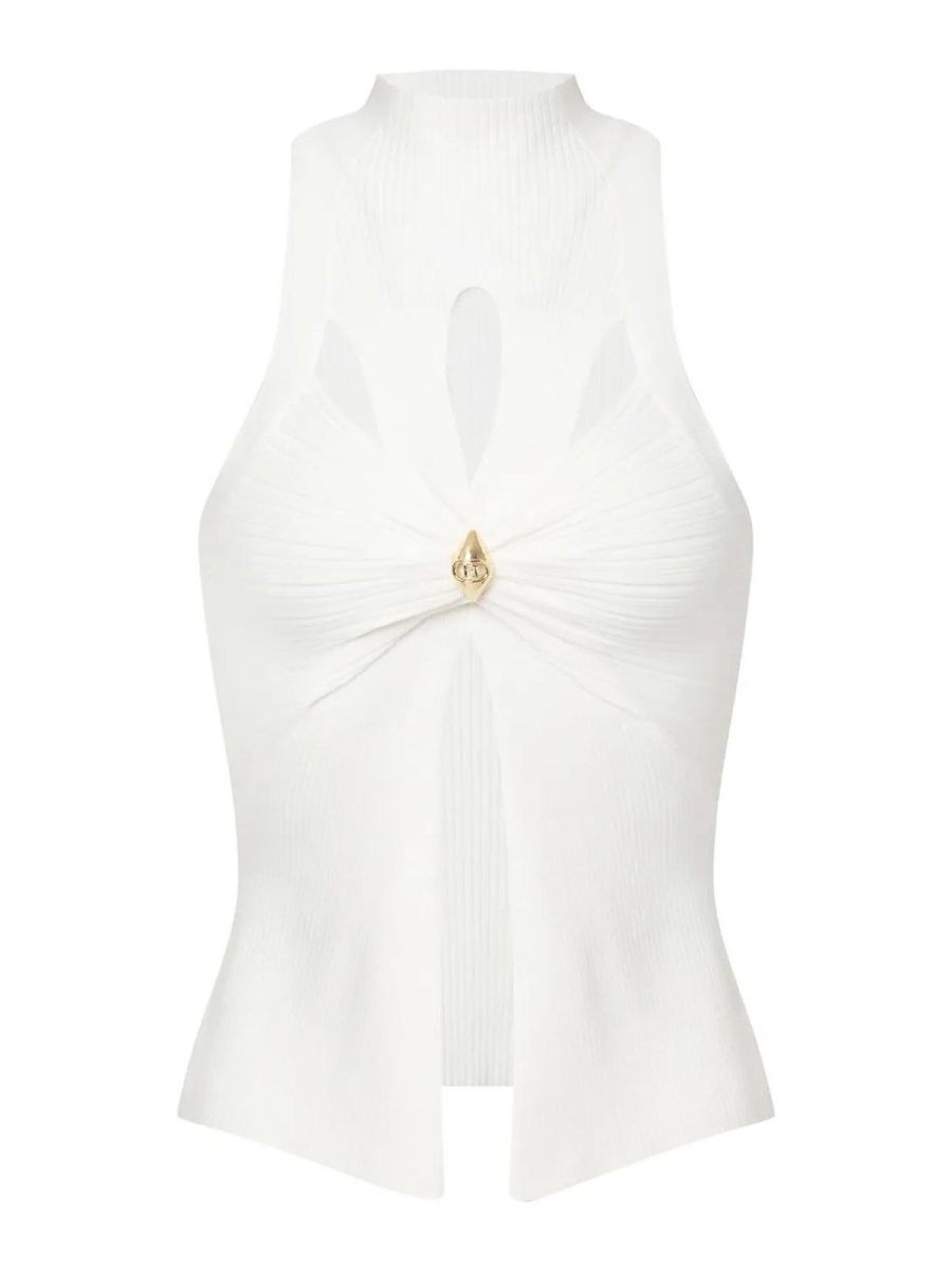 Elisabetta Franchi Top - Crème
