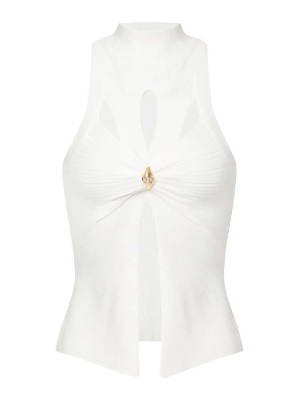 Elisabetta Franchi Top - Crème