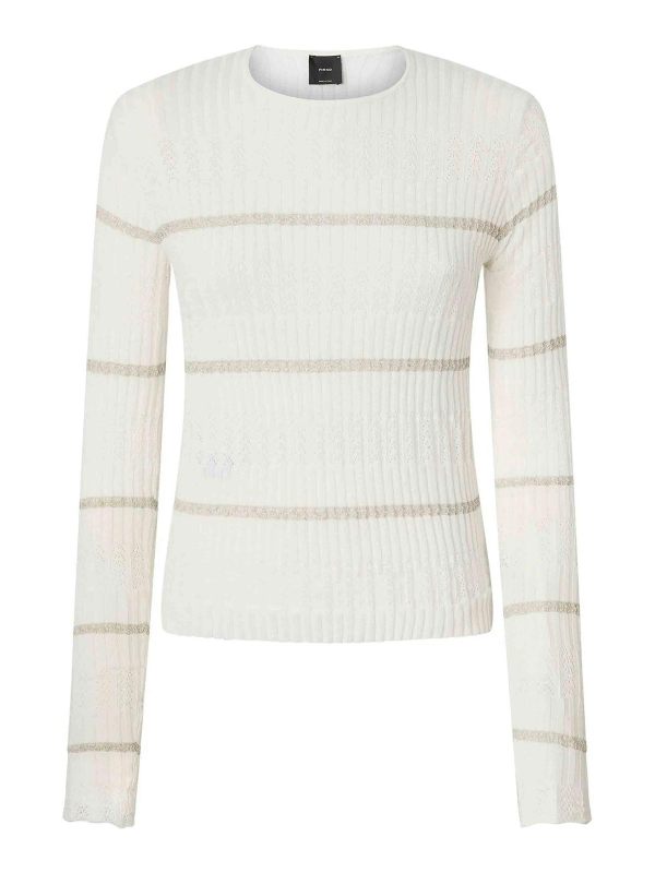 Pinko Pull Col Bateau - Blanc