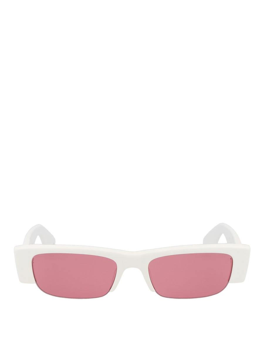 Alexander Mcqueen Lunettes De Soleil - Blanc
