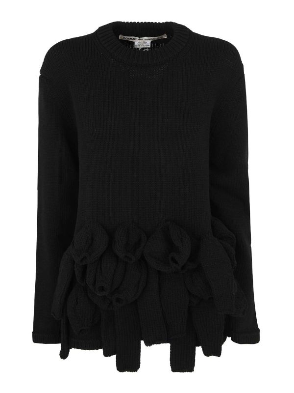 Comme Des Garcons Pull Col Rond - Noir