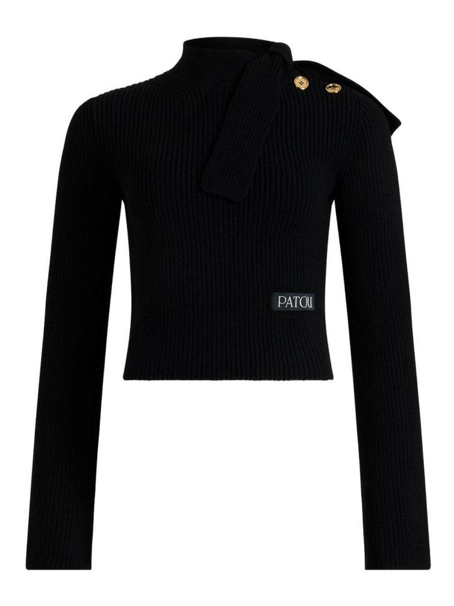 Patou Pull Col Rond - Noir