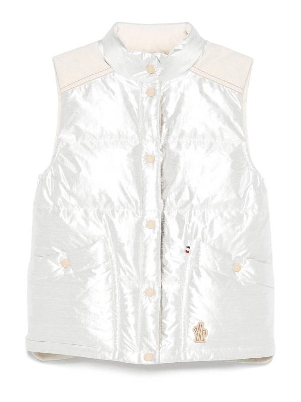 Moncler Grenoble Manteau Rembourré - Argent