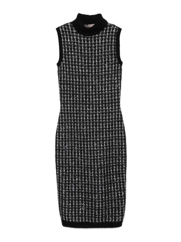 D. Exterior Robe Au Genou - Noir