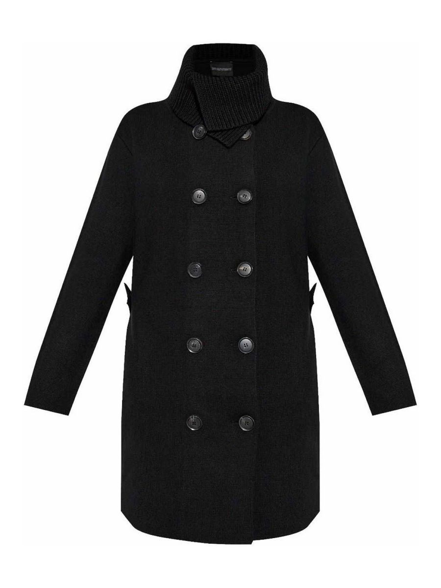 Emporio Armani Manteau Court - Noir