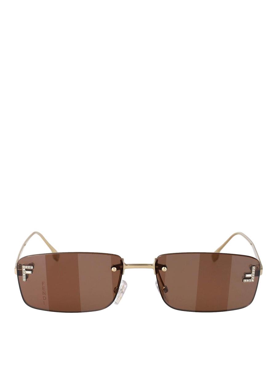 Fendi Lunettes De Soleil - Marron