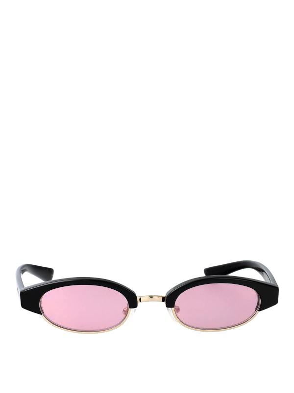 Alexander Mcqueen Lunettes De Soleil - Noir