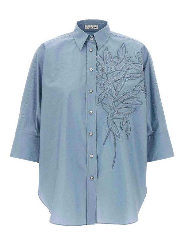 Brunello Cucinelli Chemise - Bleu Clair