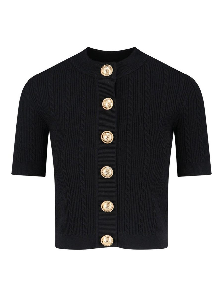 Balmain Pull Col Bateau - Noir