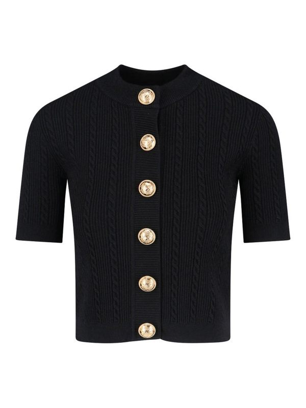 Balmain Pull Col Bateau - Noir