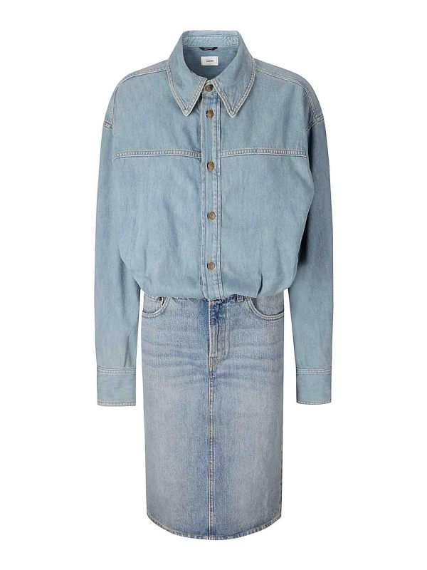 Haikure Robe Au Genou - Bleu