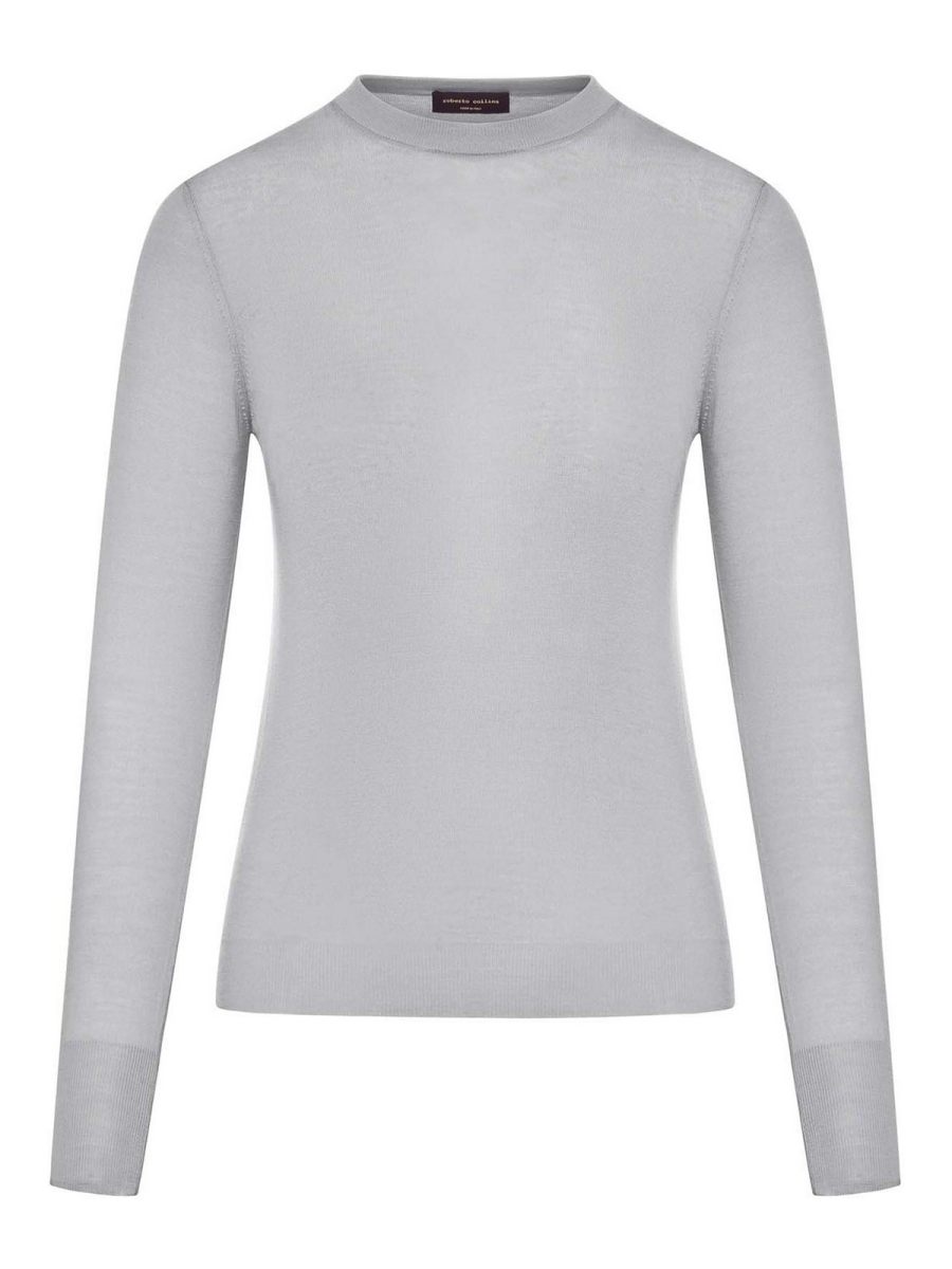 Roberto Collina Pull Col Rond - Gris