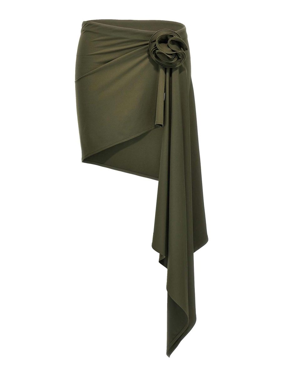 Magda Butrym Jupe Midi - Vert