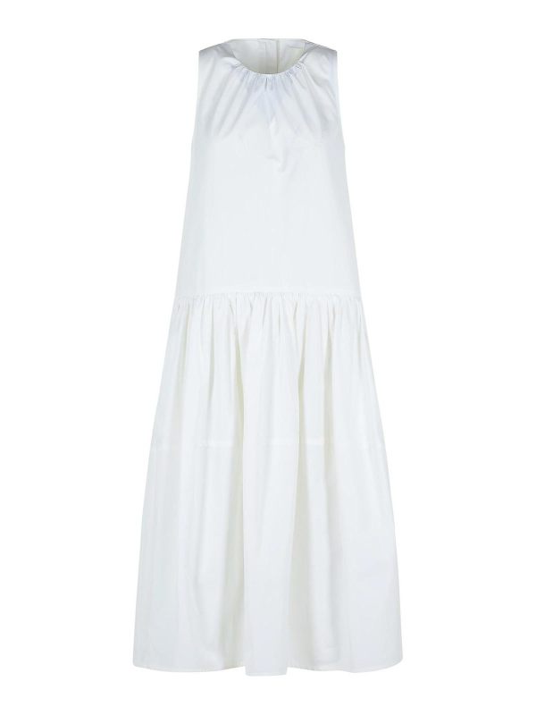 Jil Sander Robe Au Genou - Blanc