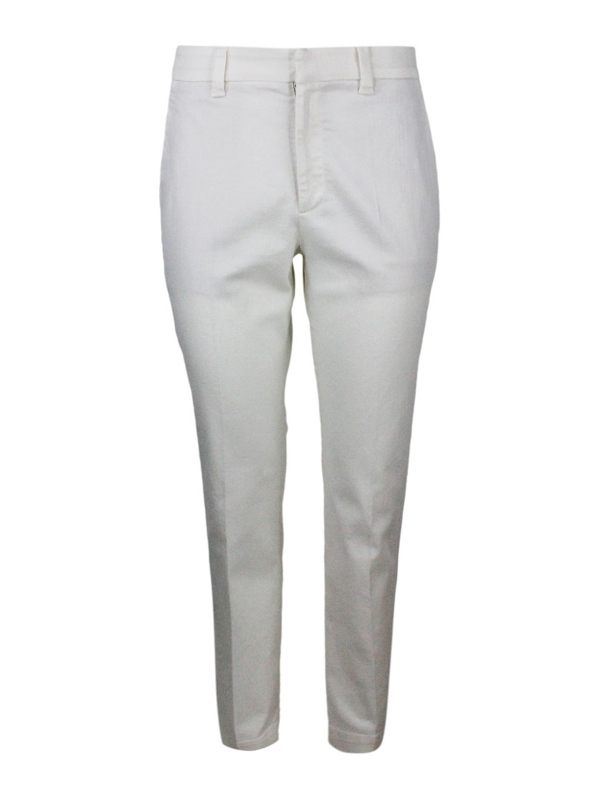 Brunello Cucinelli Pantalons Décontractés - Blanc