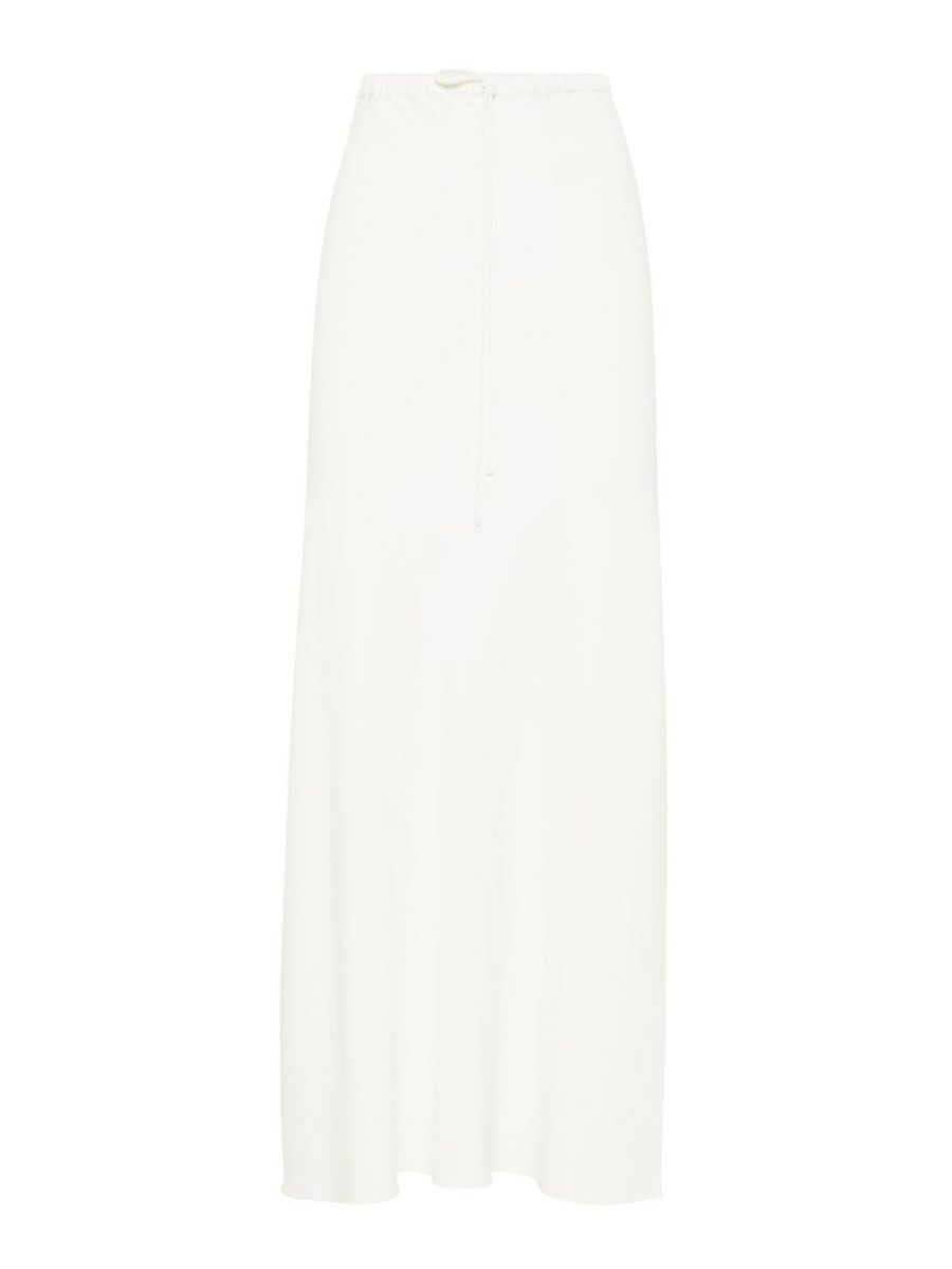 Brunello Cucinelli Jupe Longue - Blanc