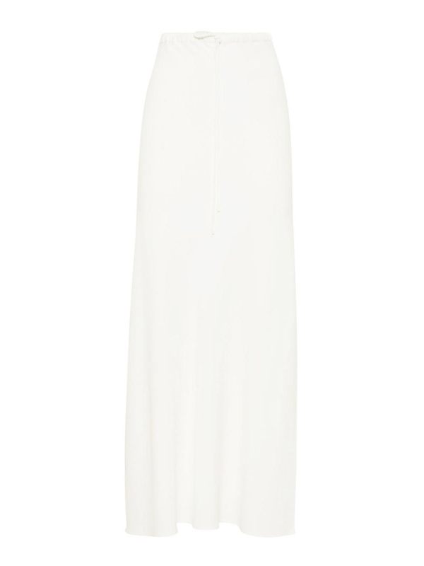 Brunello Cucinelli Jupe Longue - Blanc