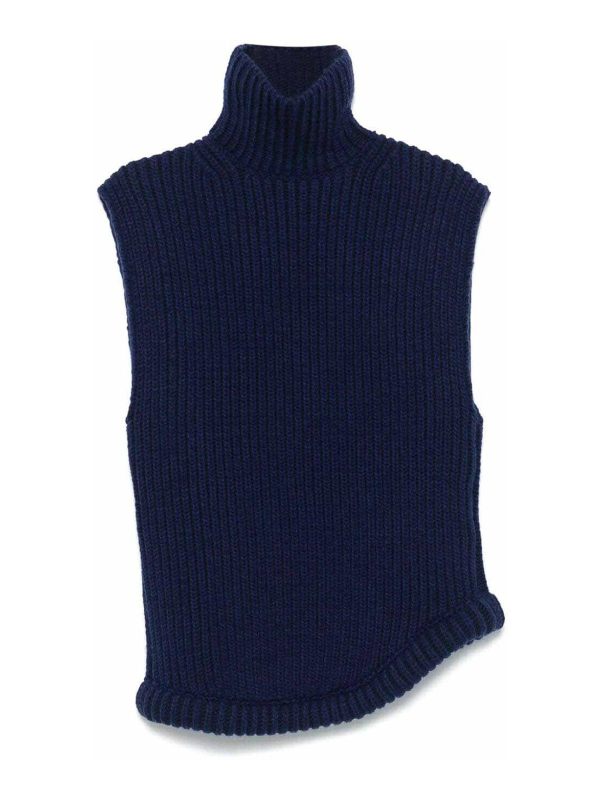 Victoria Beckham Pull Col Roulé - Bleu