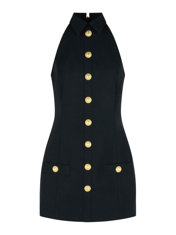 Balmain Robe Au Genou - Noir