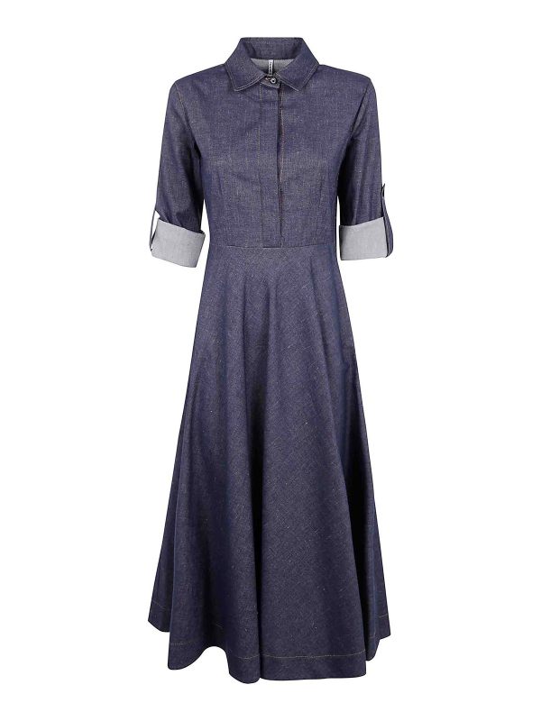 Liviana Conti Robe Au Genou - Bleu
