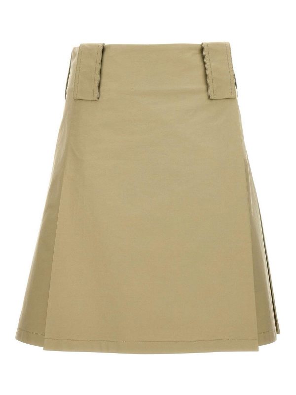 Burberry Jupe Midi - Beige