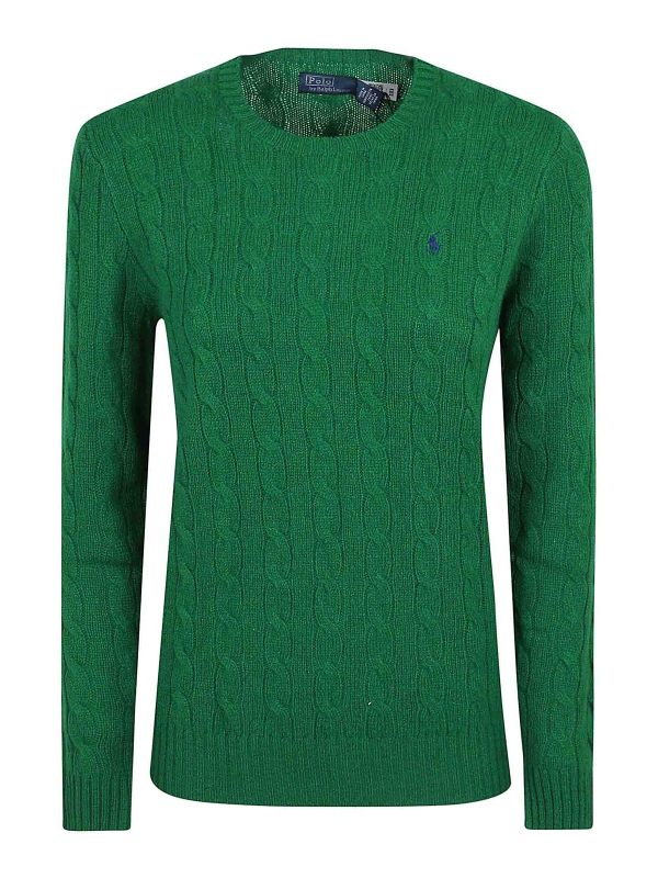 Polo Ralph Lauren Pull Col Rond - Vert