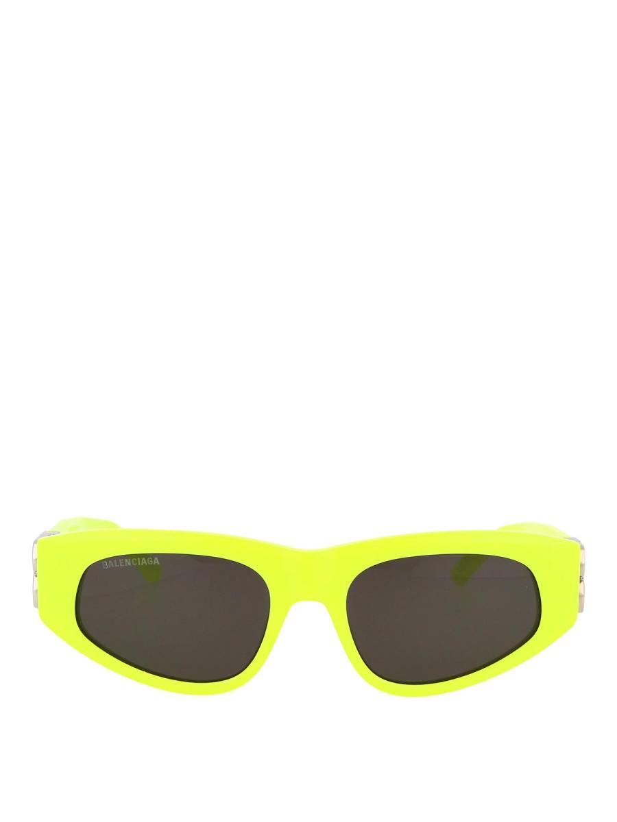 Balenciaga Lunettes De Soleil - Jaune