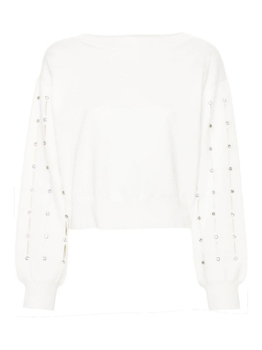 Liu Jo Pull Col Rond - Blanc