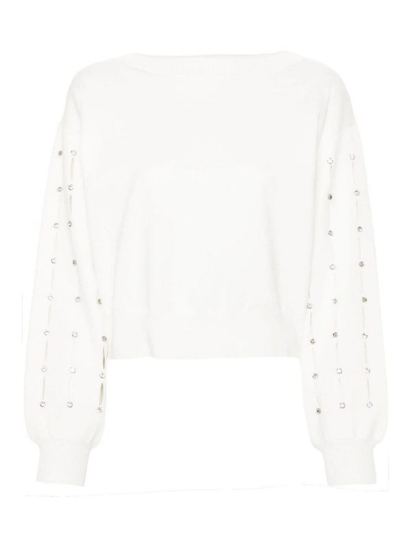 Liu Jo Pull Col Rond - Blanc