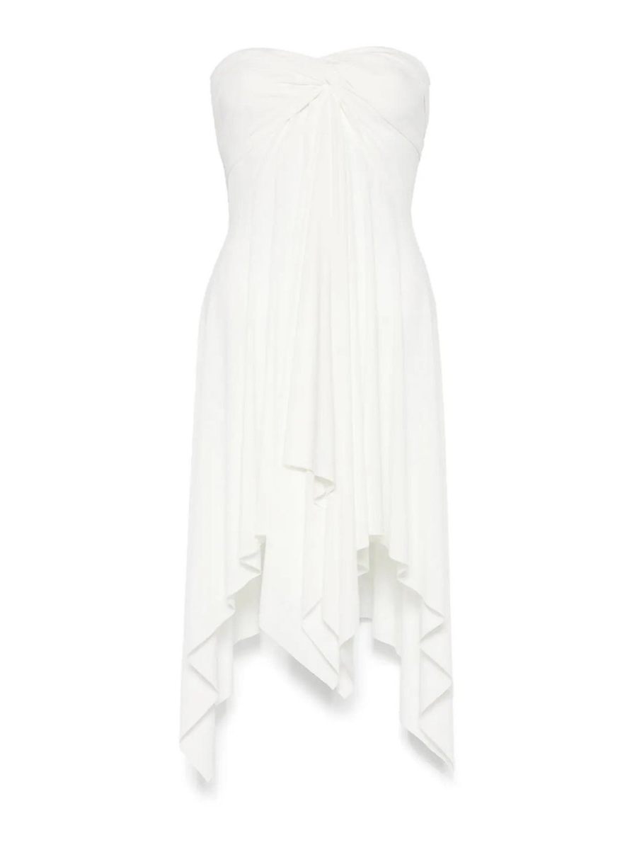 Norma Kamali Robe Au Genou - Blanc