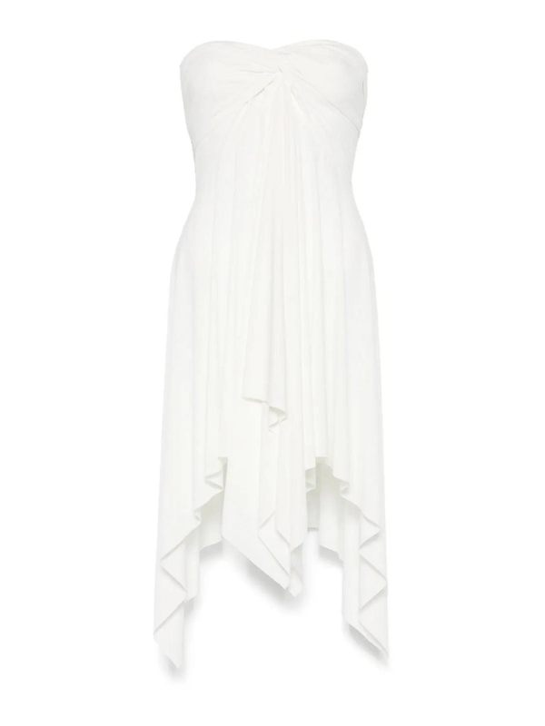 Norma Kamali Robe Au Genou - Blanc