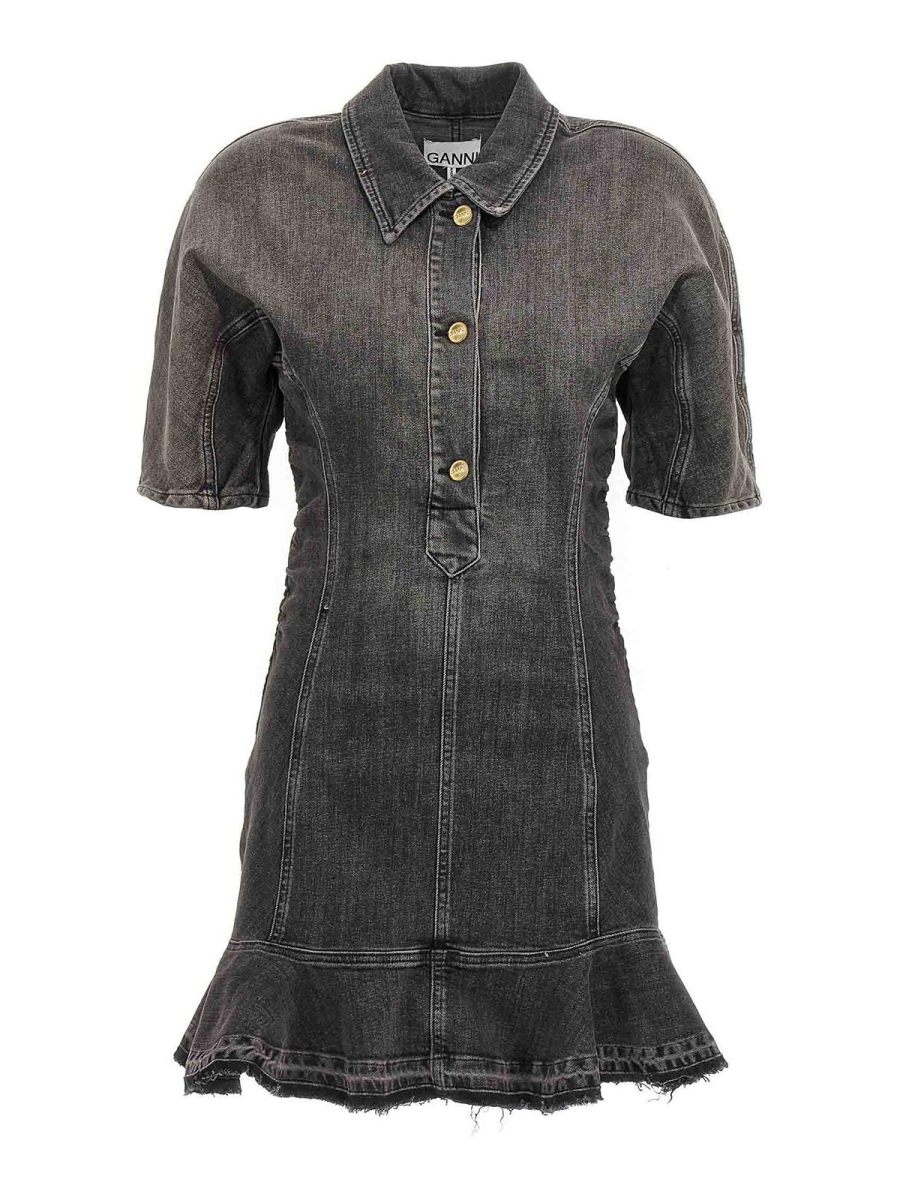 Ganni Robe Courte - Noir