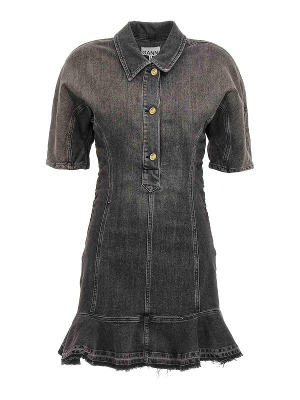 Ganni Robe Courte - Noir
