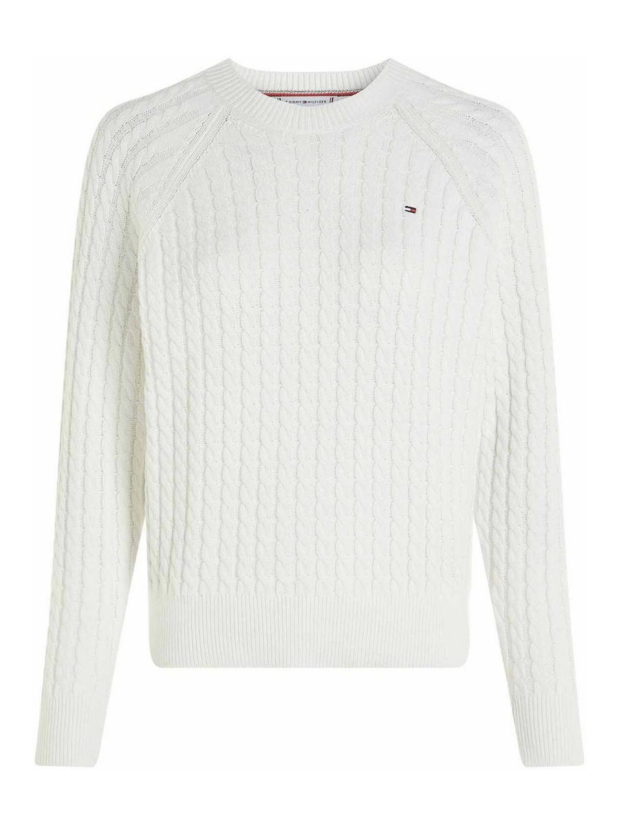 Tommy Hilfiger Pull Col Rond - Beige