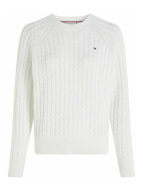 Tommy Hilfiger Pull Col Rond - Beige