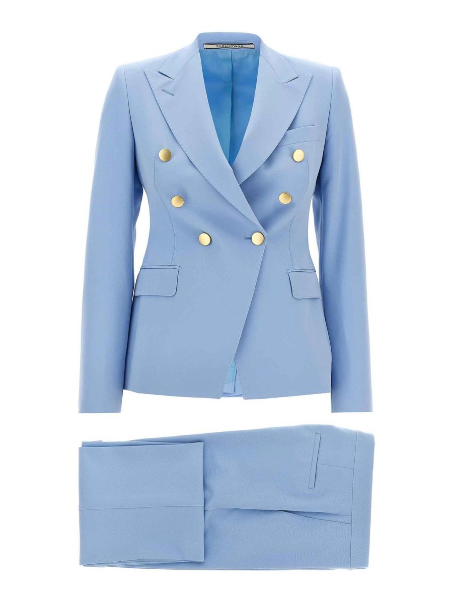 Tagliatore Robe Au Genou - Bleu Clair