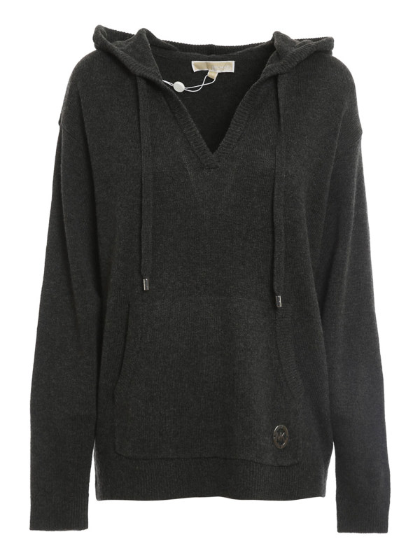 Michael Kors Pull À Col V - Gris