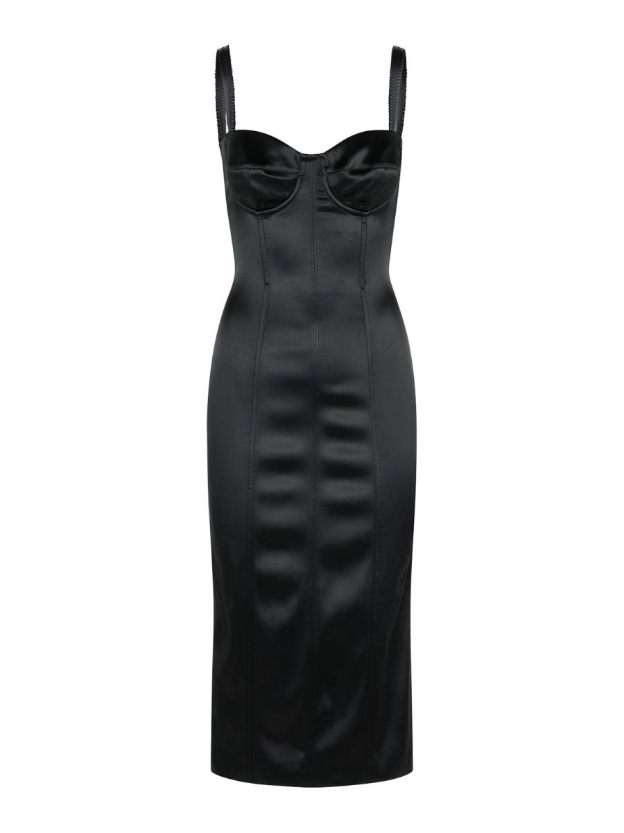Dolce & Gabbana Robe Au Genou - Noir