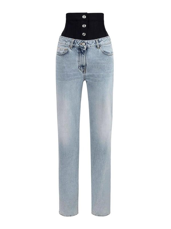 Elisabetta Franchi Jean Droit - Bleu