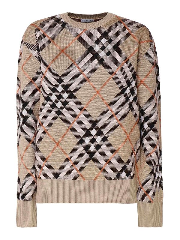 Burberry Pull Col Rond - Noir