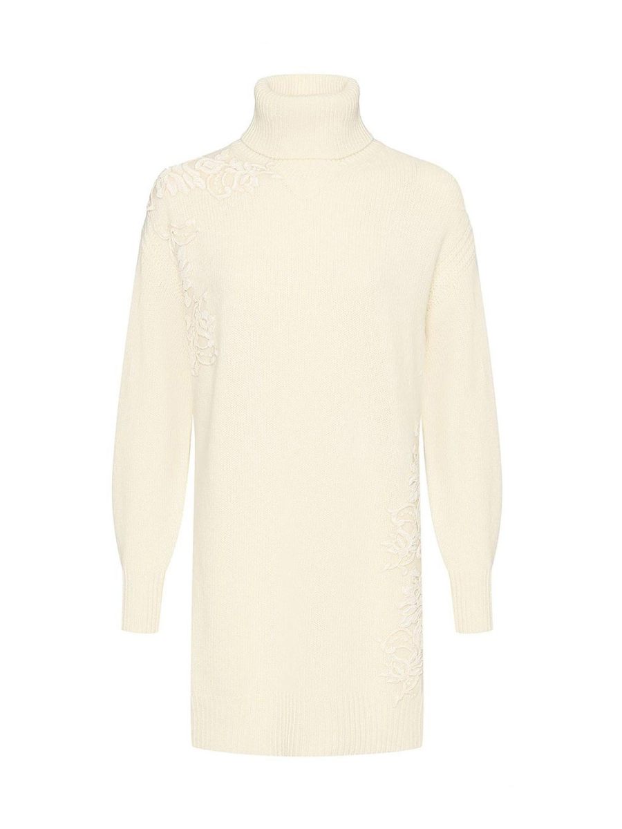 Ermanno Scervino Robe Au Genou - Blanc