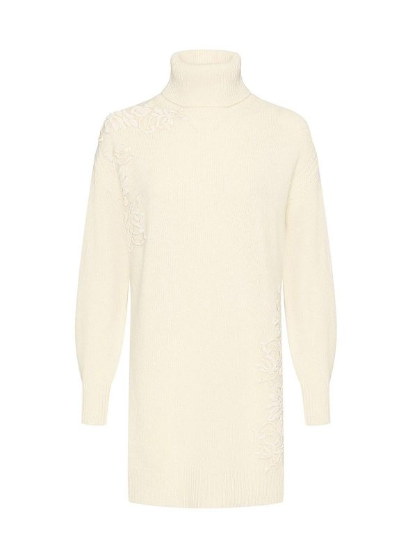 Ermanno Scervino Robe Au Genou - Blanc