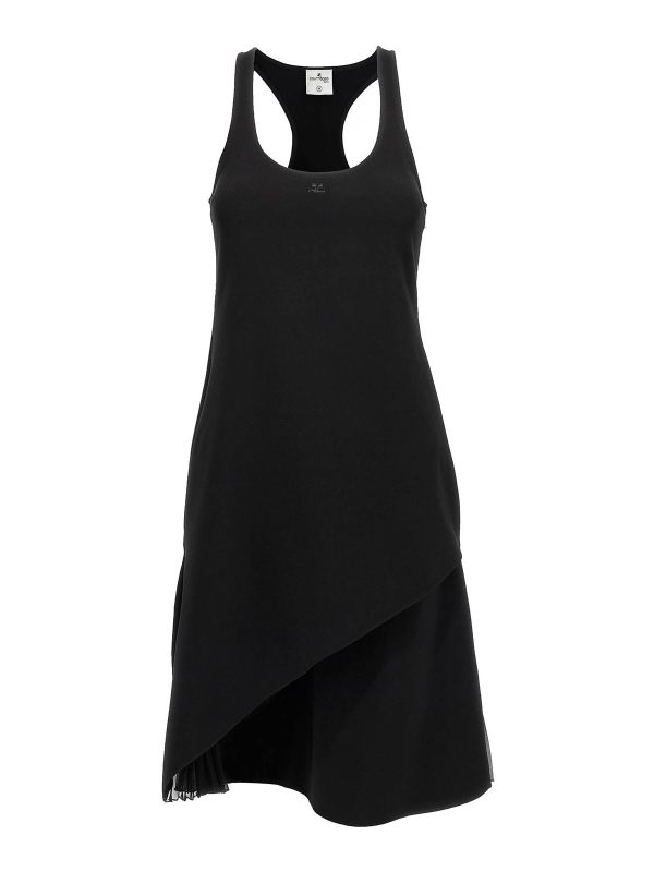 Courreges Robe Au Genou - Noir
