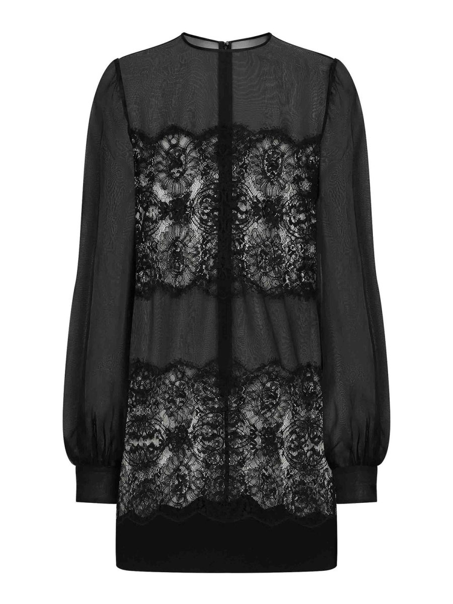 Dolce & Gabbana Robe Au Genou - Noir
