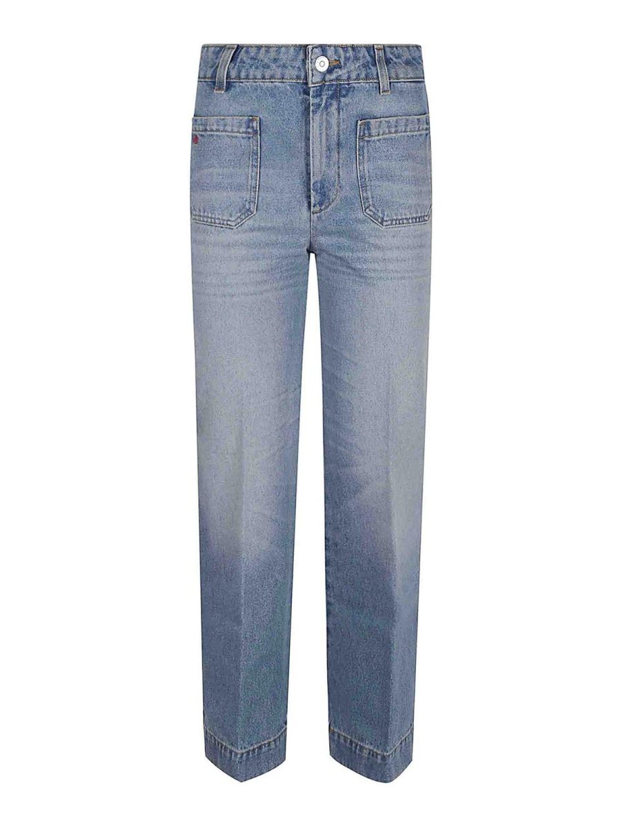 Victoria Beckham Jean Droit - Bleu