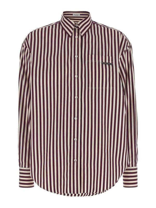 Brunello Cucinelli Chemise - Rouge Brun
