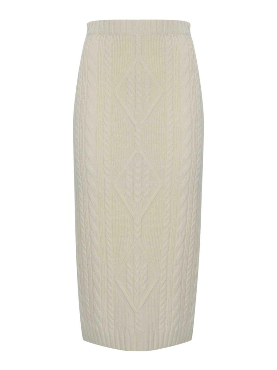 D. Exterior Jupe Midi - Blanc