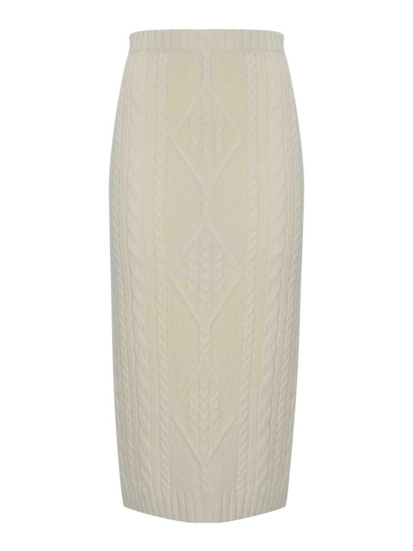 D. Exterior Jupe Midi - Blanc