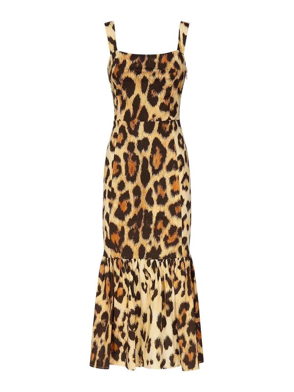 Alberto Audenino Robe Au Genou - Imprimé Animal