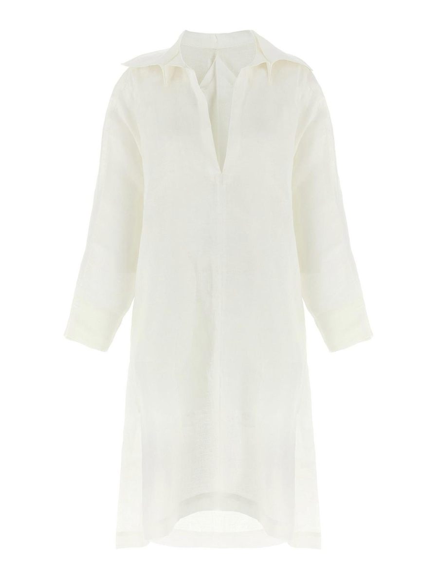 Pleats Please Issey Miyake Robe Au Genou - Blanc